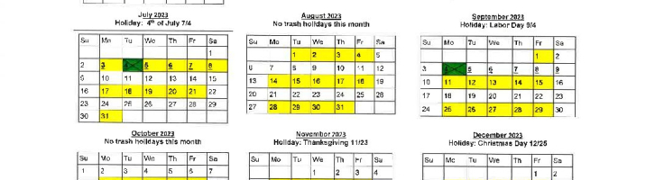 A-b-schedule-2023-2024 – Paine’s Inc. Recycling & Rubbish Removal – Because Service Matters